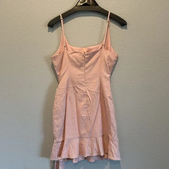 PRINCESS POLLY COTTAGE HILL MINI DRESS IN BLUSH - Picture 4 of 7